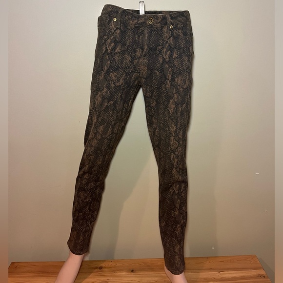 Nine West Snakeskin Pattern Leggings Size: 8/29 - Picture 1 of 3